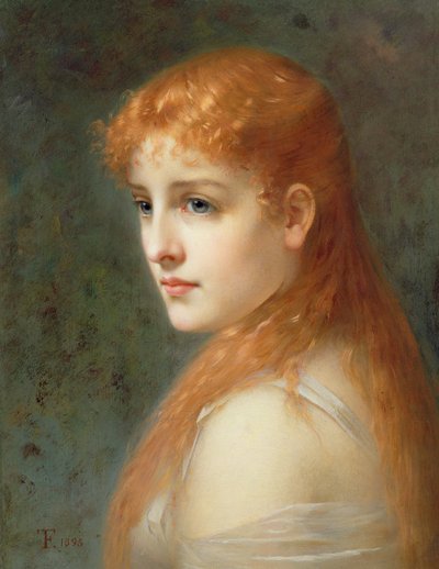 Jeune fille aux cheveux roux, 1895 - Franz Thone